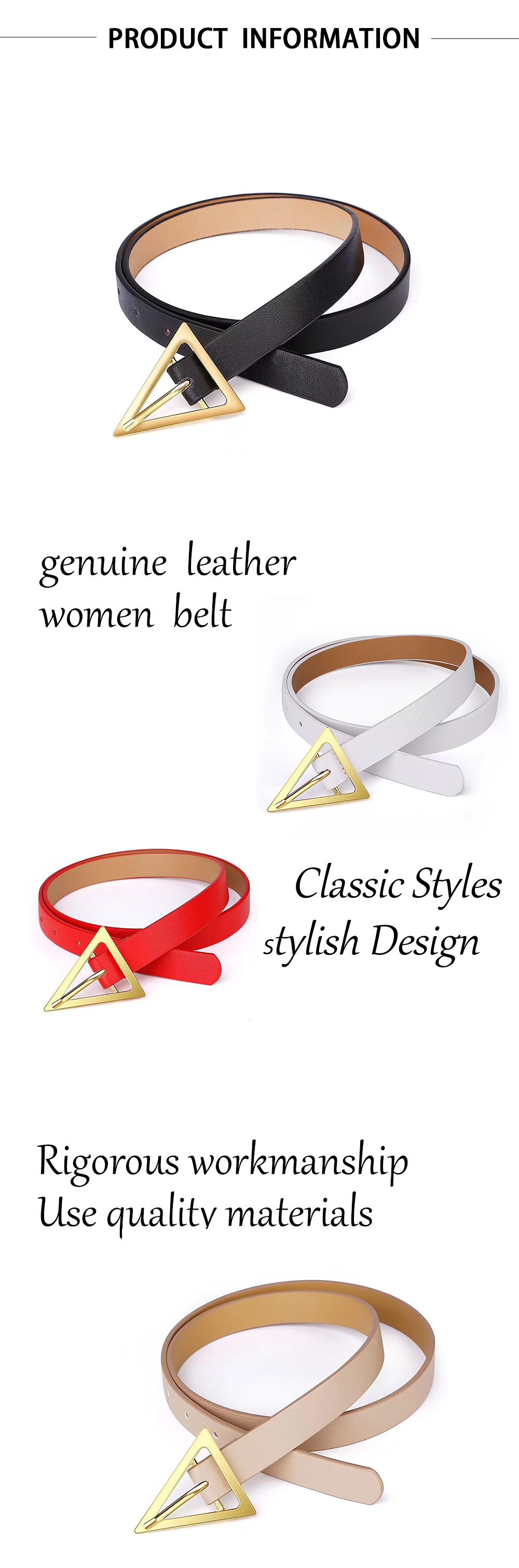 Ladies Thin Leather Belt Ladies Thin Leather Belt