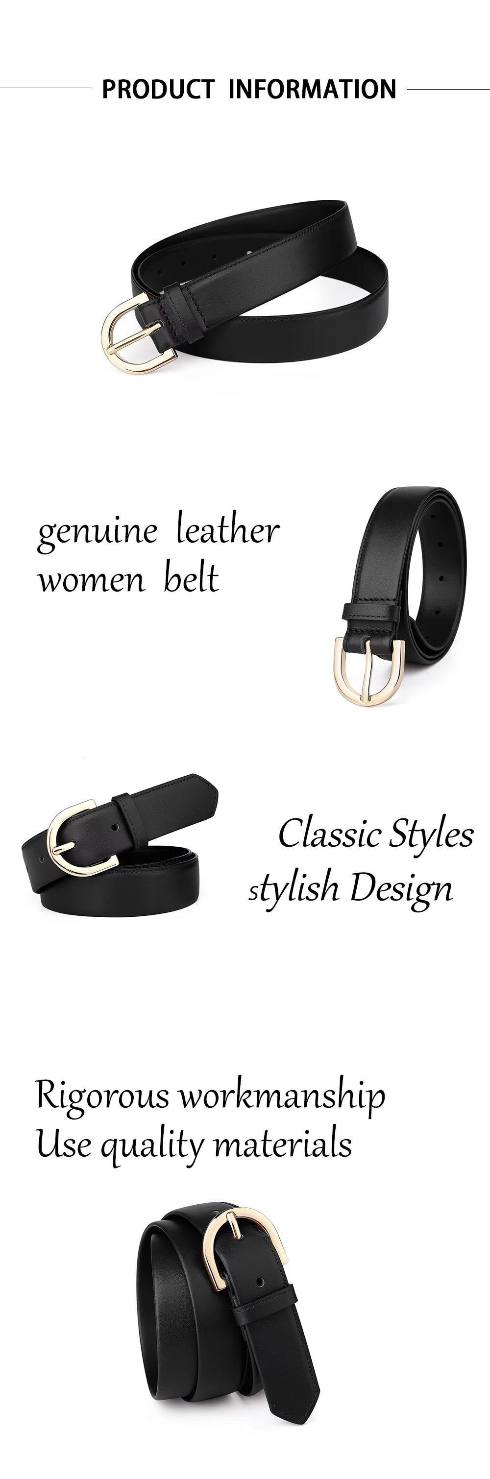 Ladies Thin Leather Belt Ladies Thin Leather Belt