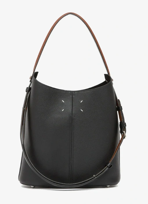 Classic Black and Brown Shoulder Bag