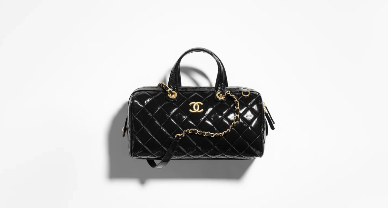 Classic Black Bowling Bag