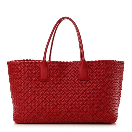 Woven Red Tote Bag