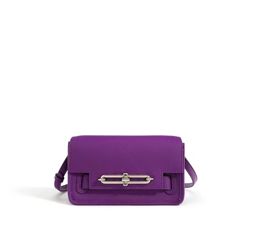 Purple Brown Ladies' Petite Genuine Leather Should