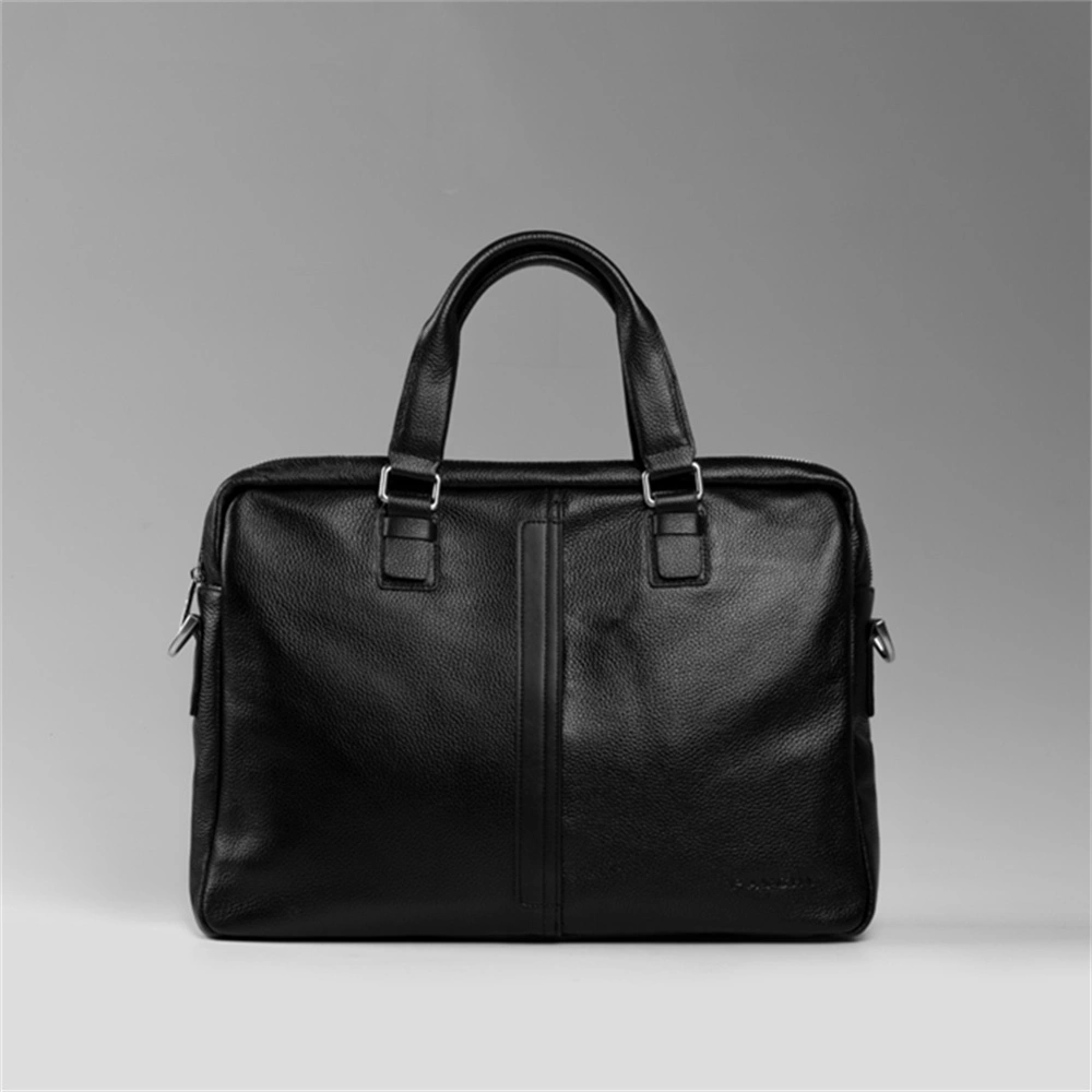 Horizontal Genuine Leather Business Handbag Briefc