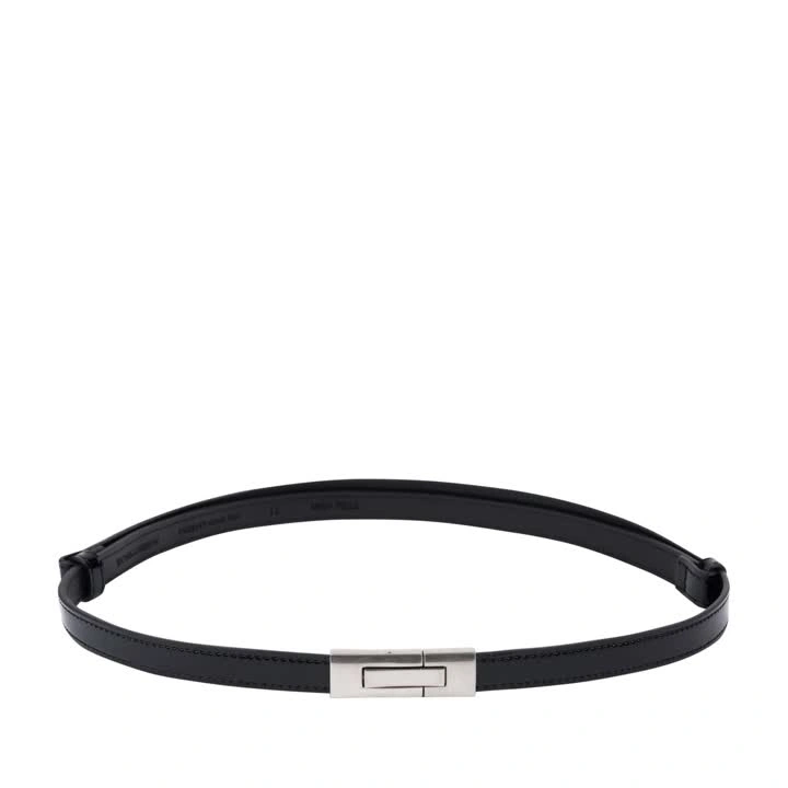 Black leather belt